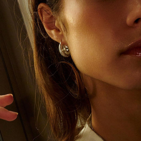 Letra 15 Pave Earrings - 2